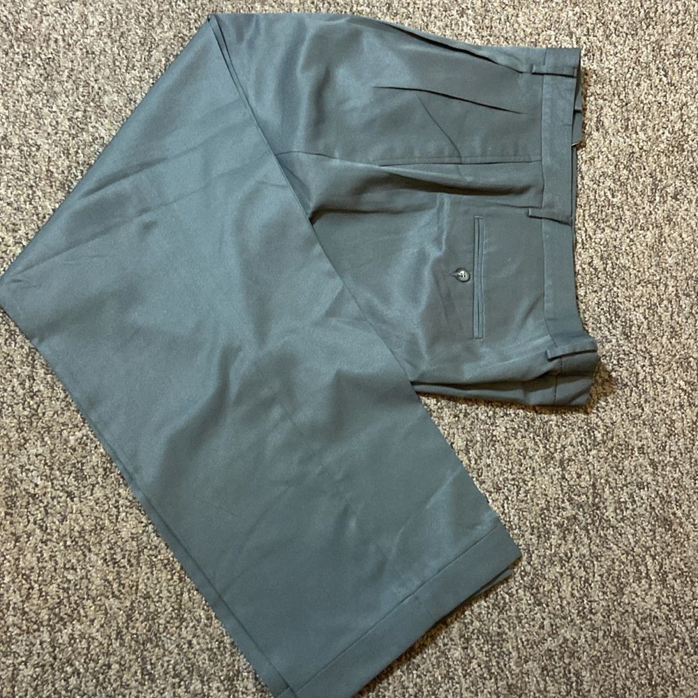 Claiborne Pants Dress Men's Gray Green Pants Size 40x32